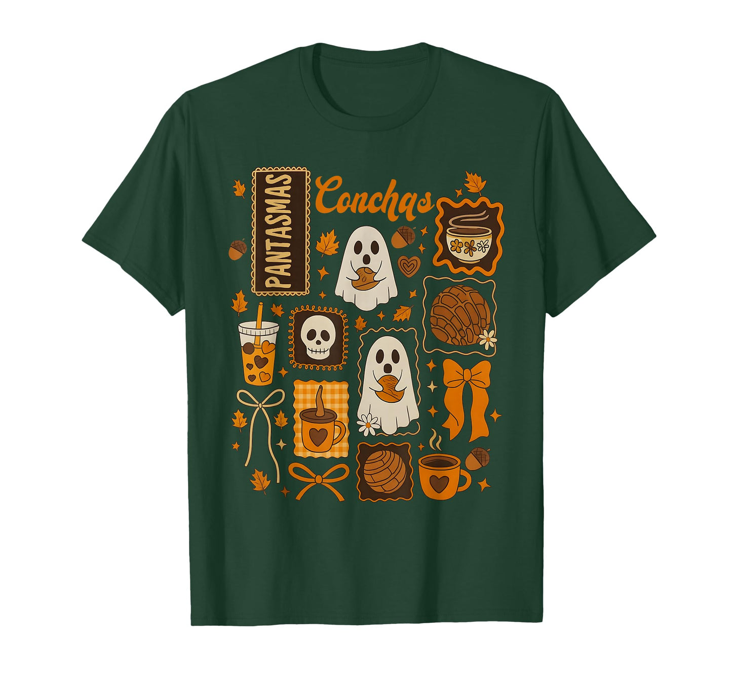 Spooky Conchas, Pantasmas Spanish Halloween, Spooky Latina T-Shirt