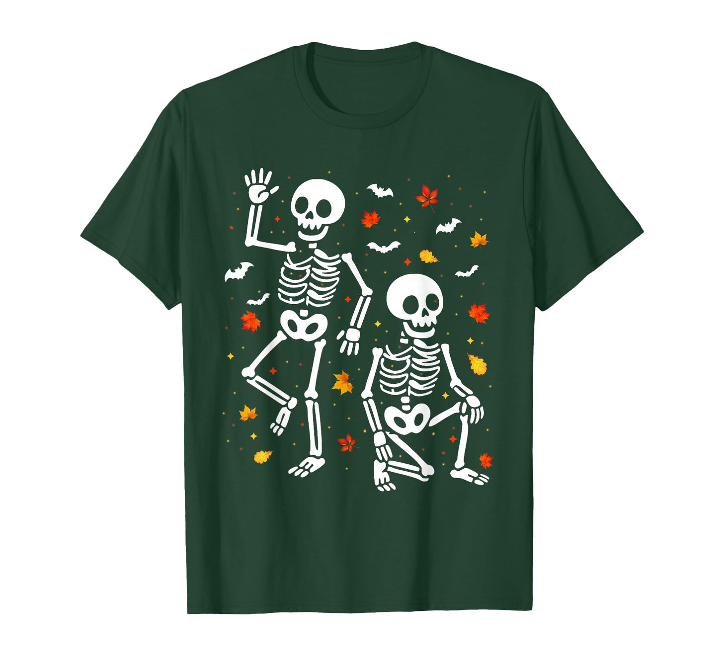Halloween Party Skeletons Spooky Funny Party Pijama Matching T-Shirt
