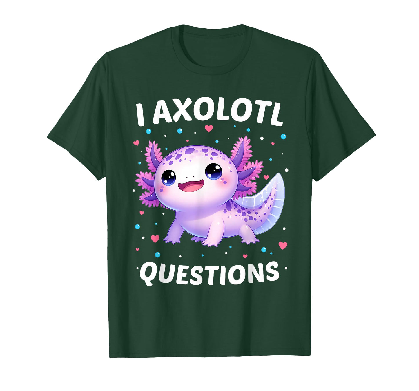 I Axolotl Questions Shirt Funny Kawaii Axolotl Toddler Kids T-Shirt