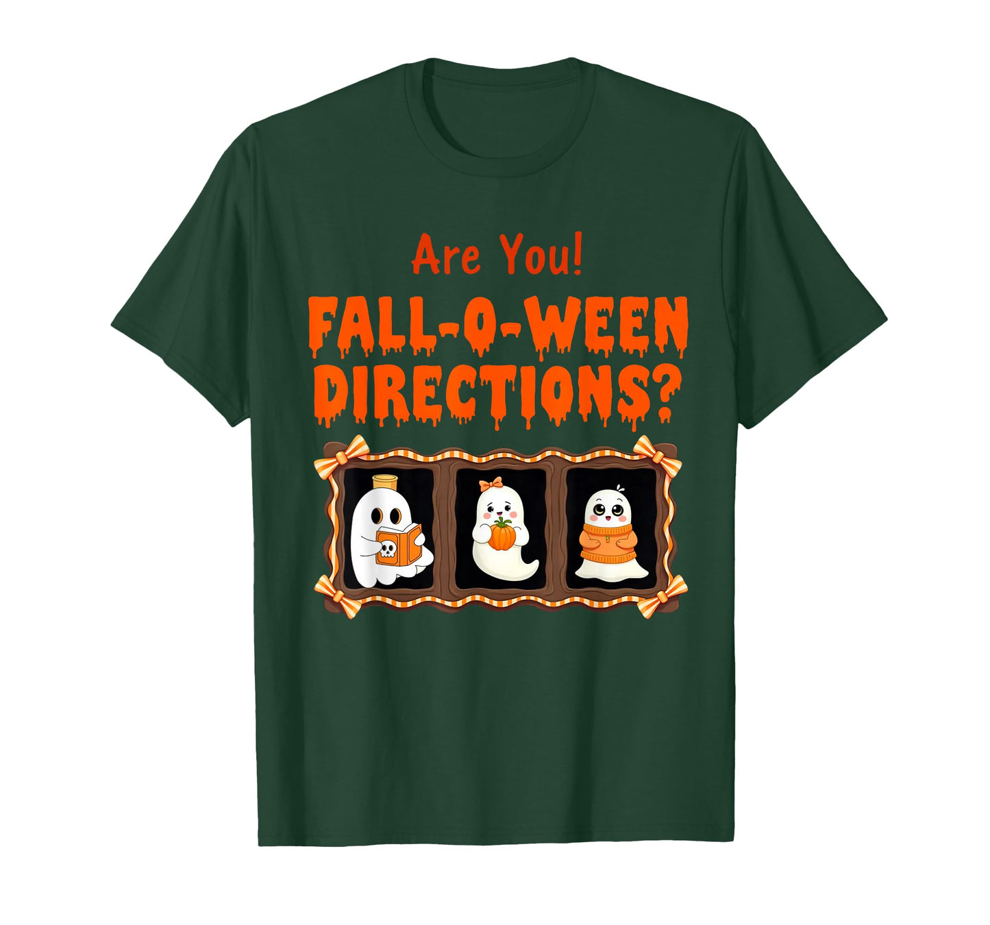 are You Fall O Ween Directions Funny Halloween Teacher Joke T-Shirt
