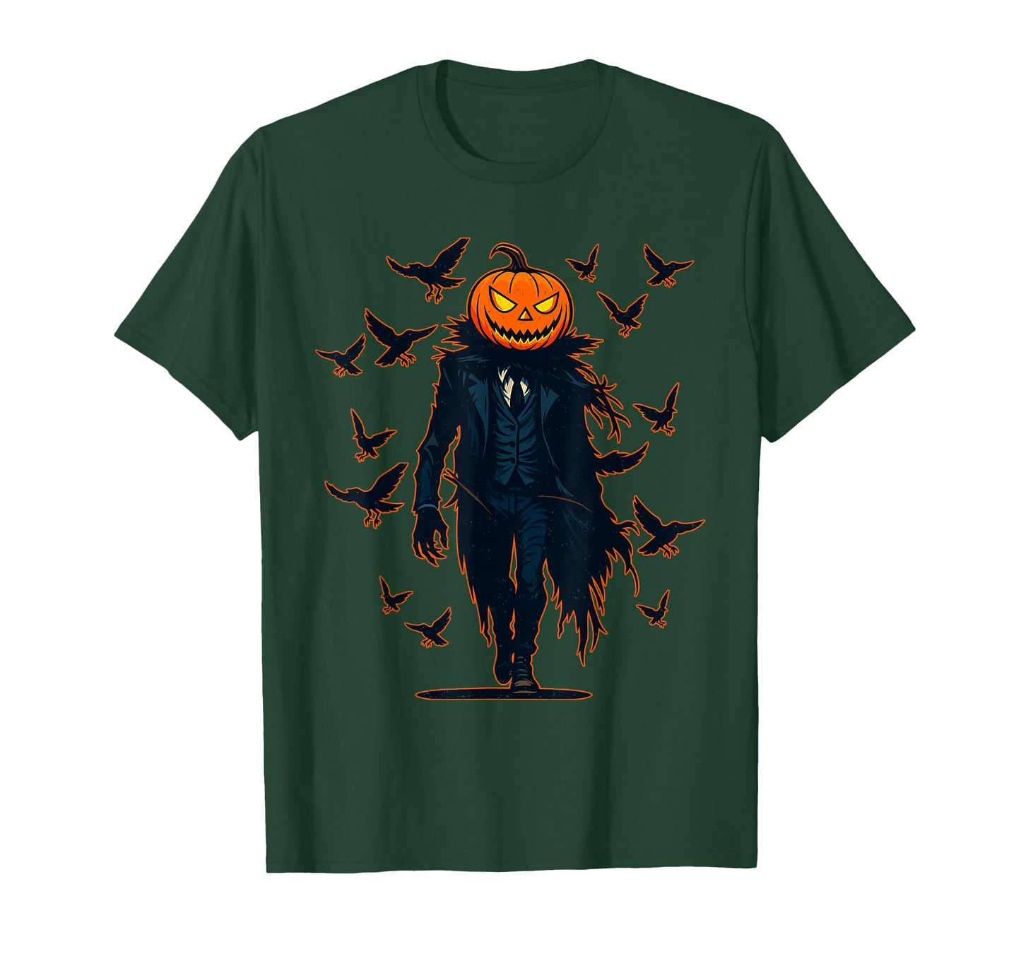 Pumpkin Crows Halloween Jack O Lantern Spooky Season T-Shirt