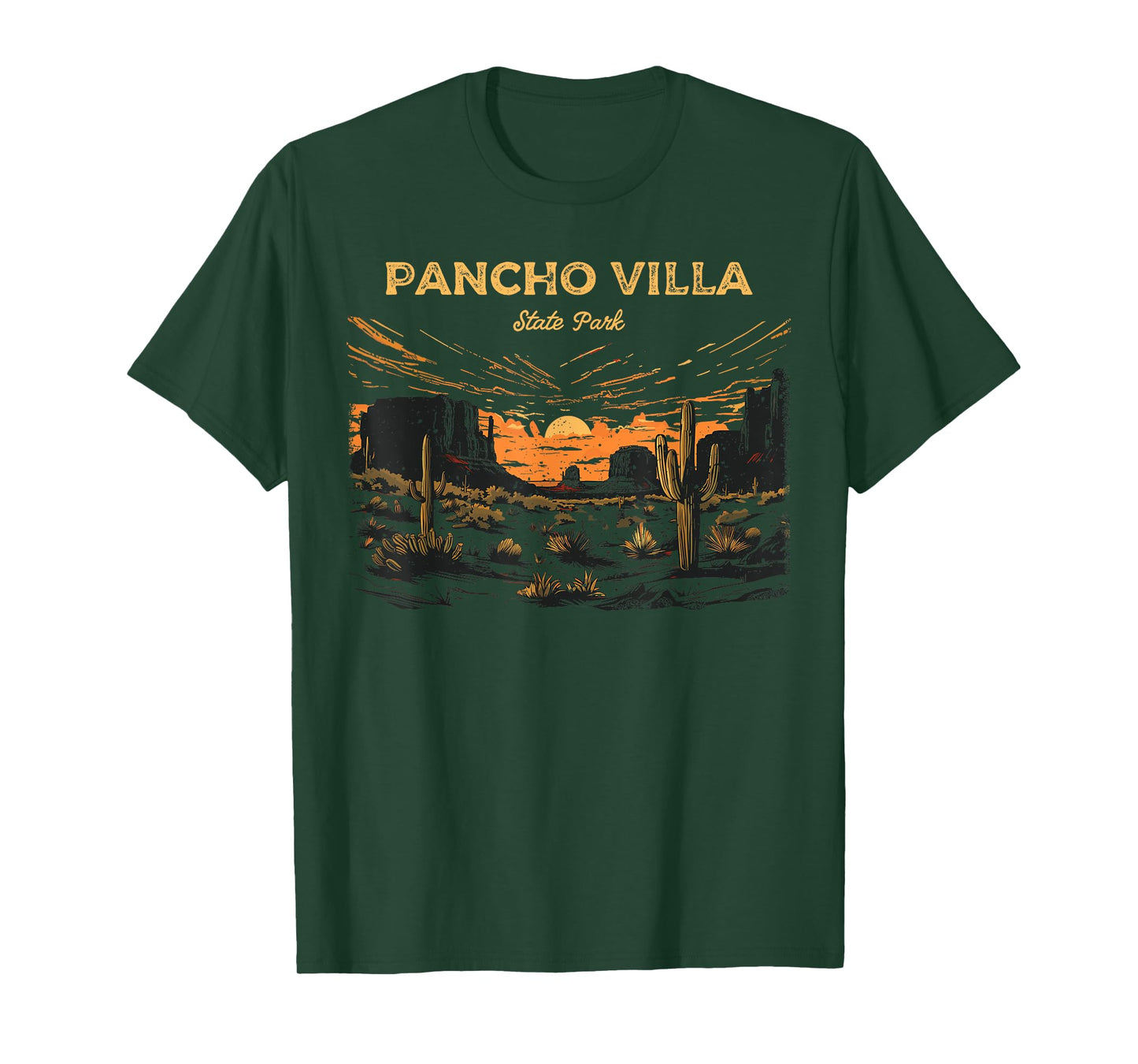 Pancho Villa State Park New Mexico Retro Vintage T-Shirt