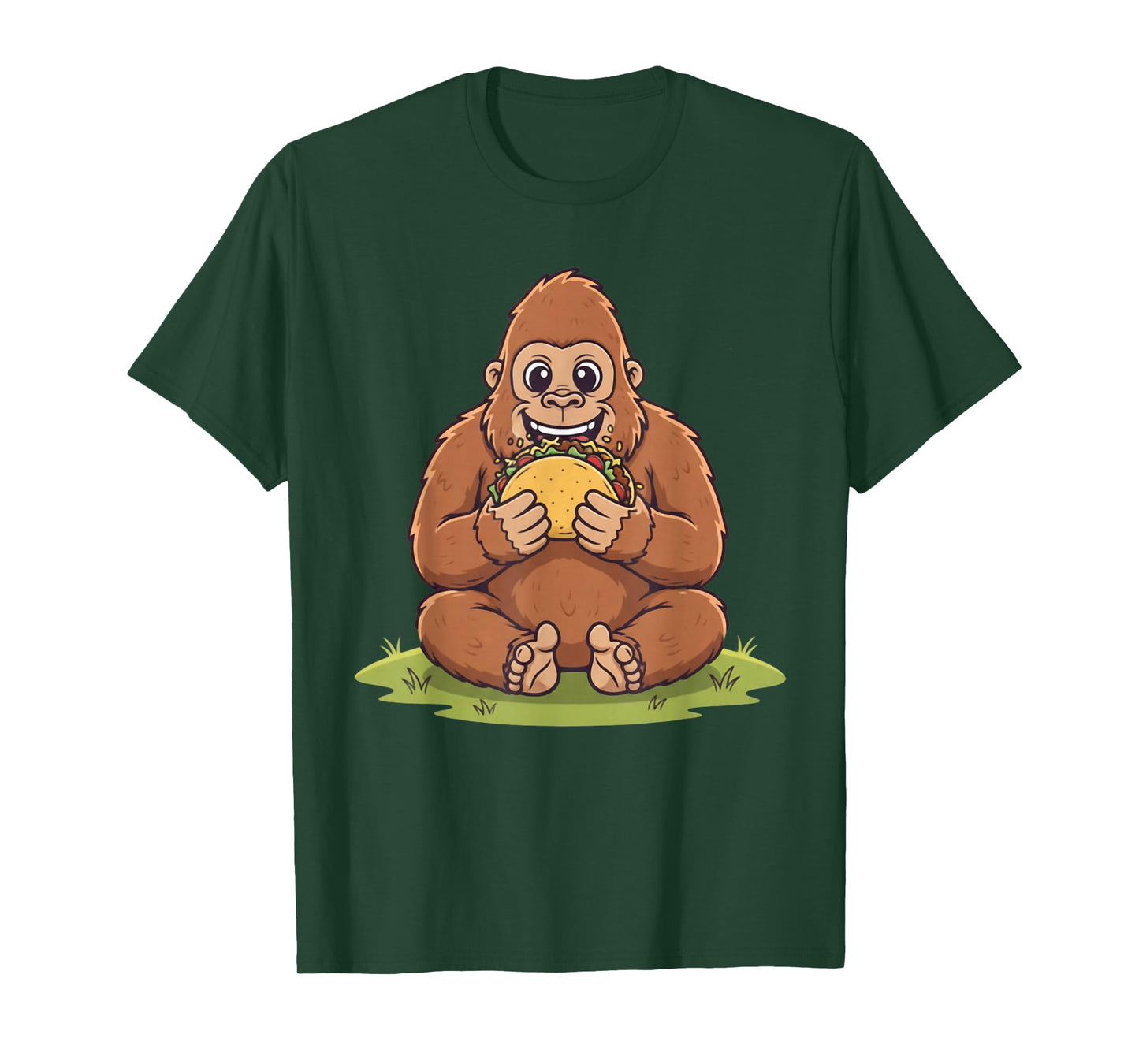 Taco Lover Bigfoot Vintage Design Gift for Men Women Kids T-Shirt