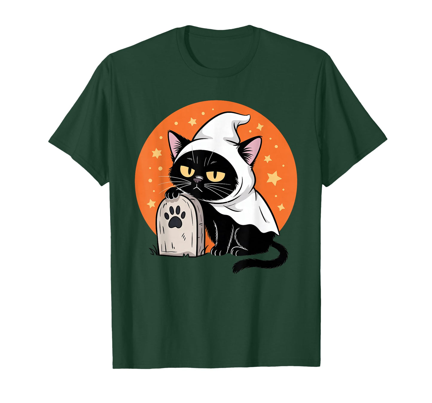 Retro Black Cat in Costume Halloween Trick or Treat Kids T-Shirt