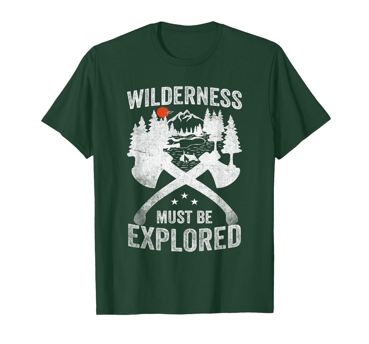 Camping Wilderness Must Be Explored Explorer Adventure T-Shirt