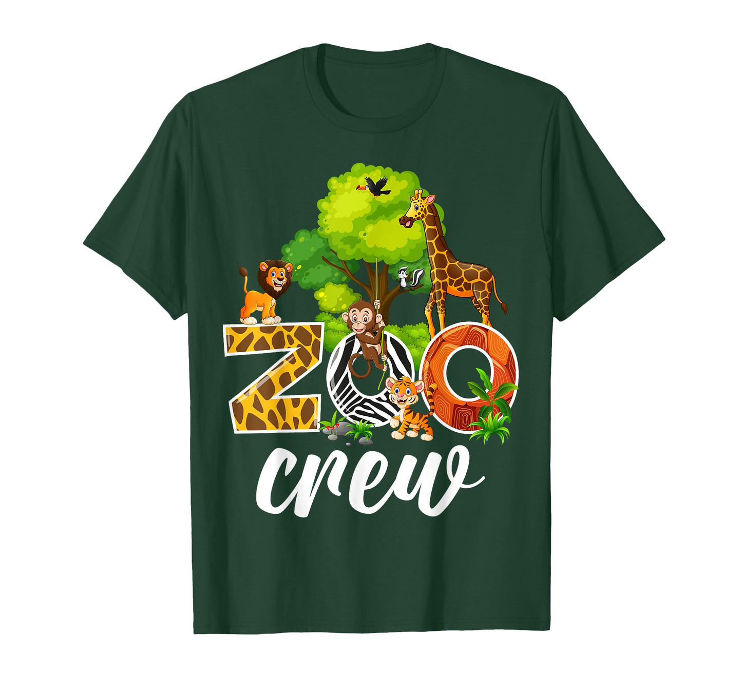 Zoo Keeper Safari Wildlife Jungle Animals Zoo Crew T-Shirt