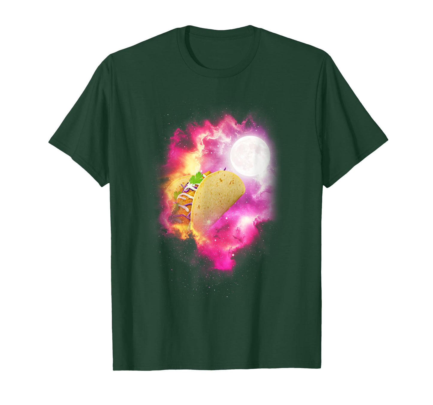 One Taco Howling at The Moon Pink Moon Taco Lover T-Shirt