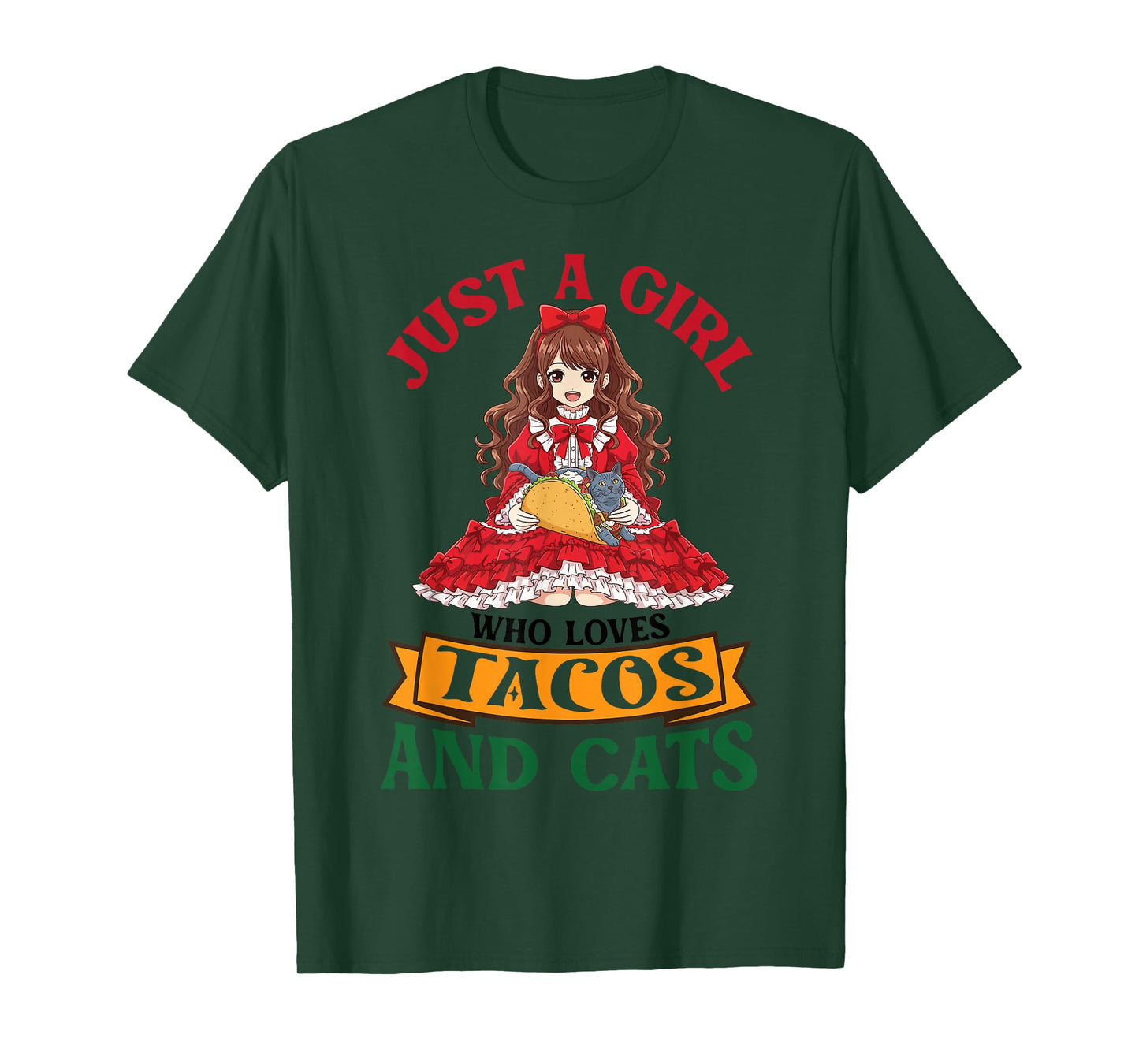 Just A Girl Who Loves Tacos and Chartreux Cats Mother Mommy T-Shirt