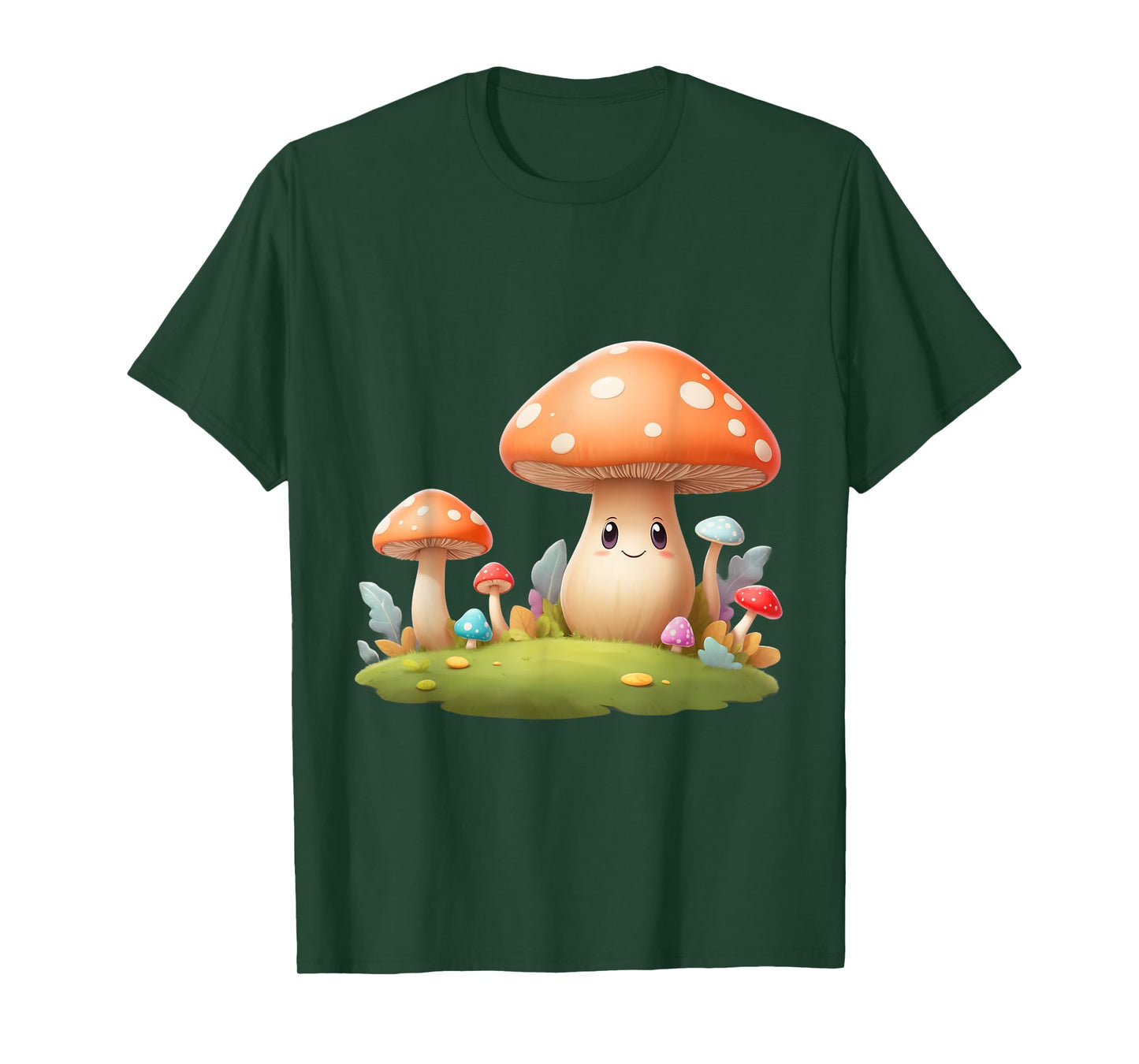 Smiling Mushroom Friends | Cute Adorable Toddler & Kids T-Shirt