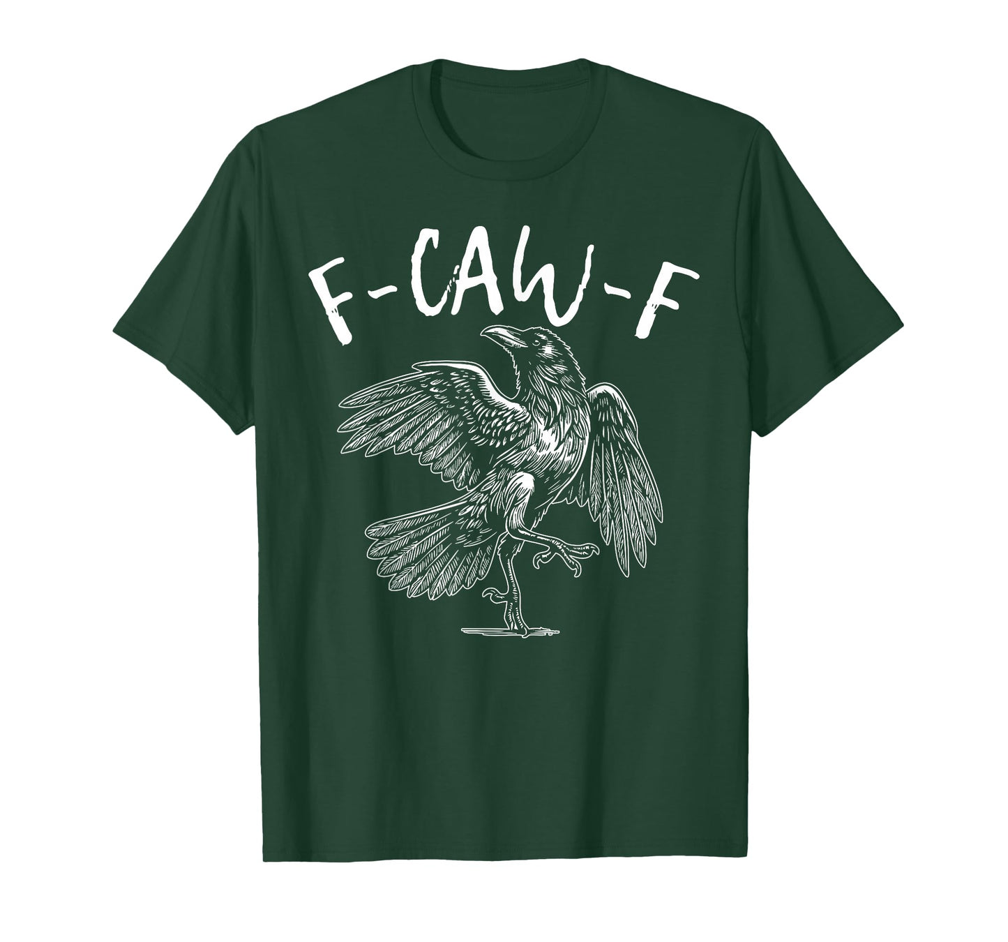 F-Caw-F Black Crow Black Bird Funny Crow F-Caw-F T-Shirt