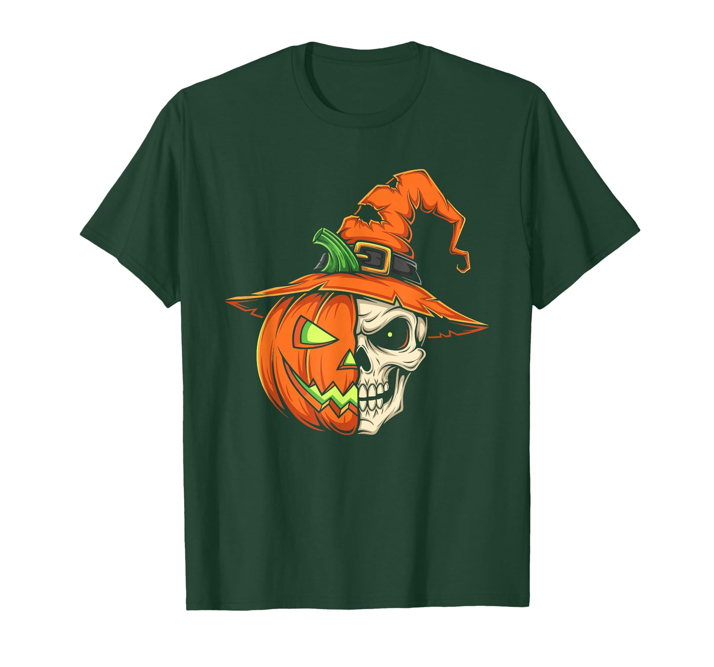 Skeleton Pumpkin Jack O Lantern Halloween Kids Mens Womens T-Shirt