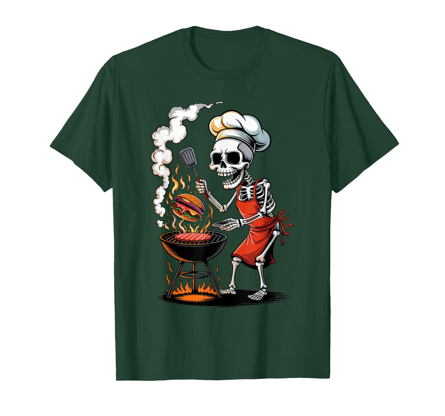 Halloween Skeleton BBQ Grilling Funny Costume Trick or Treat T-Shirt