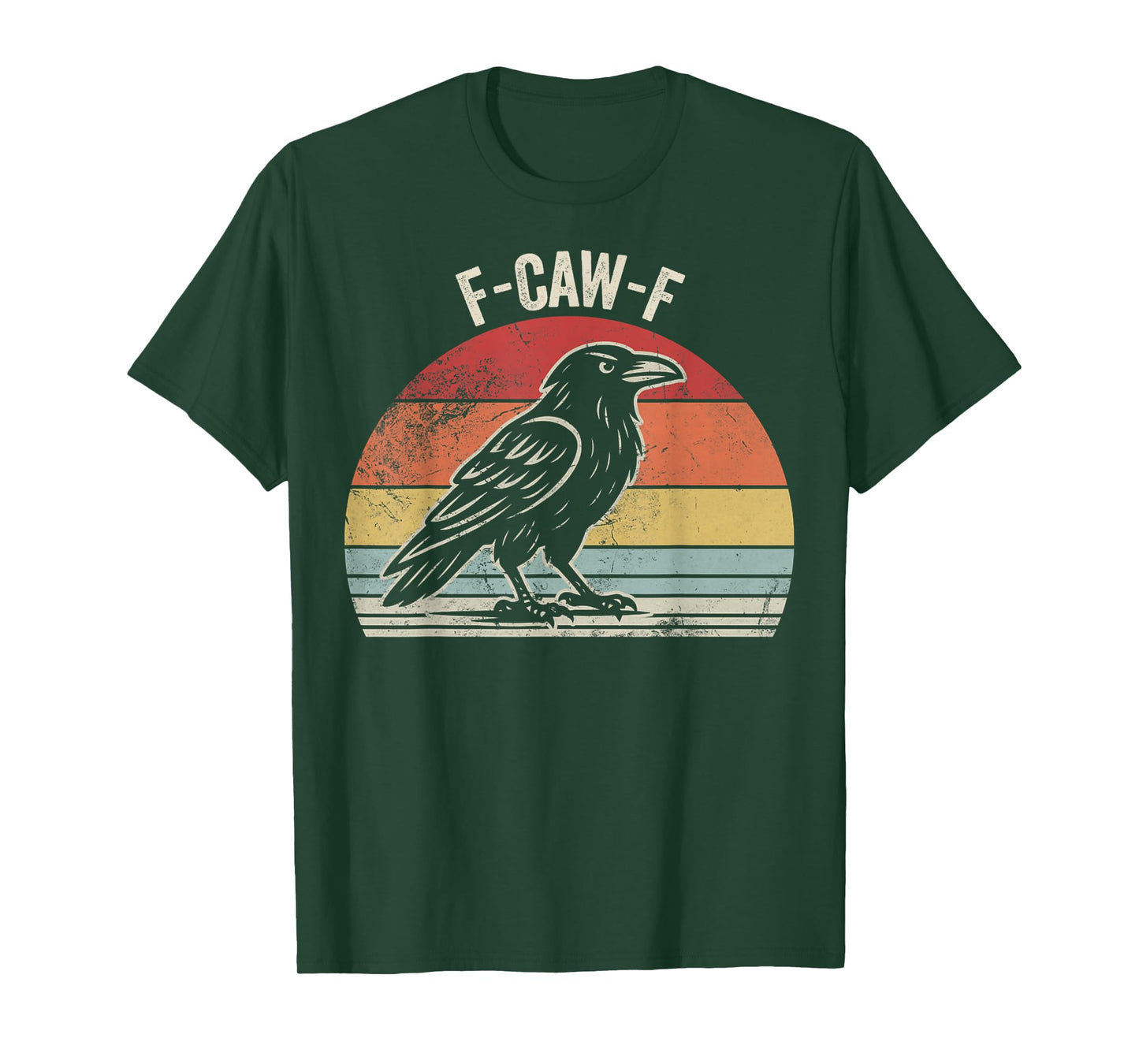 F-Caw-F Vintage Crow Humor Design T-Shirt