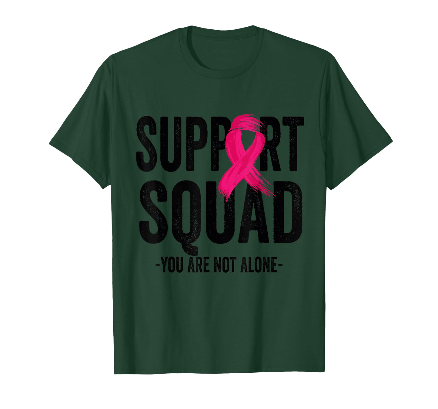 Support Squad Breast Cancer Awareness Pink Ribbon Warrior T-Shirt