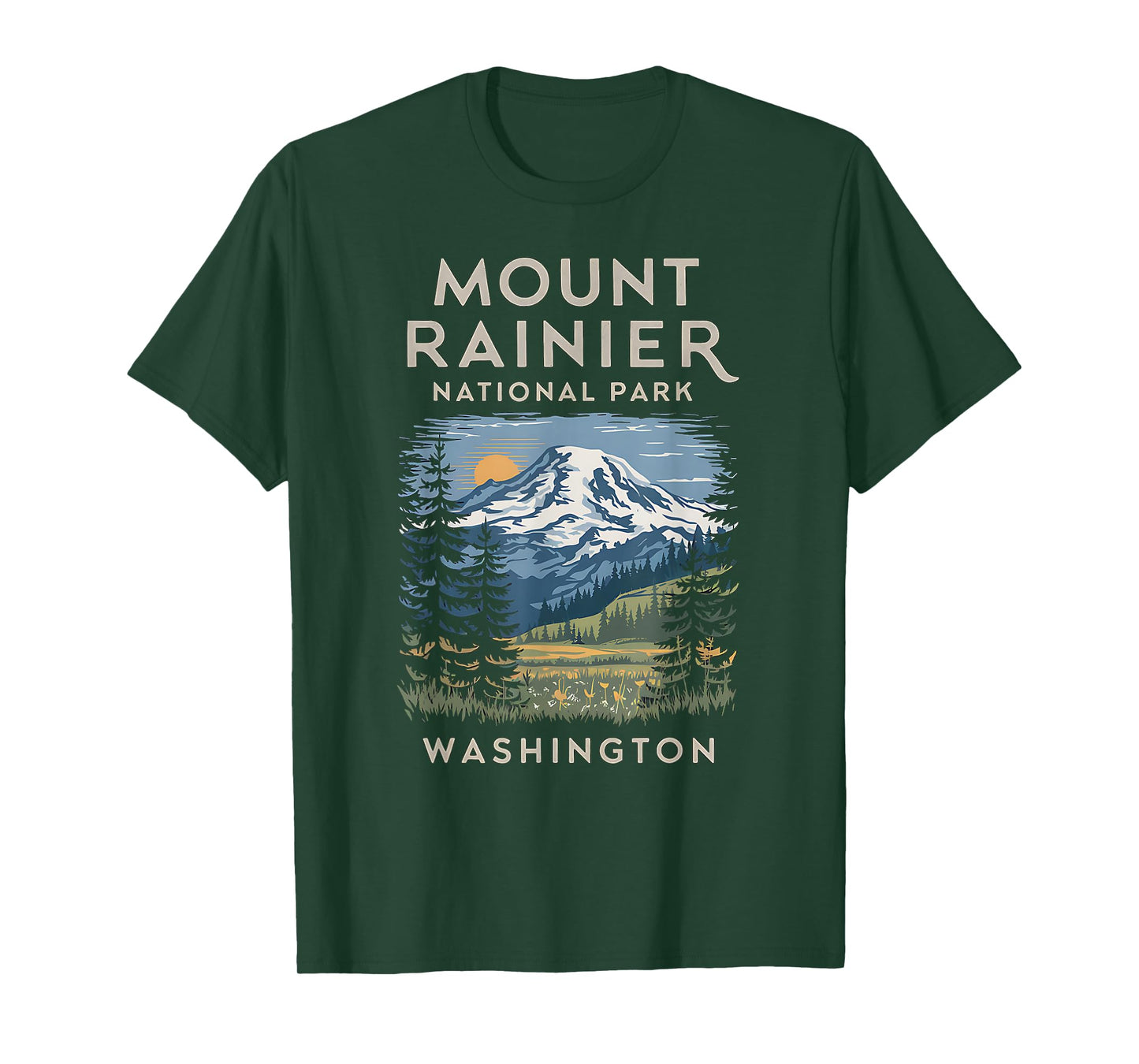 Stunning Mount Rainier National Park Scenic T-Shirt