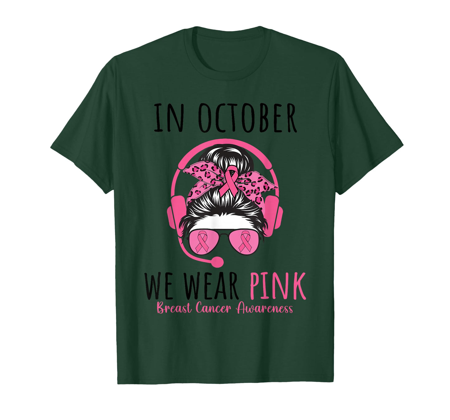 Dispatcher Breast Cancer Awareness Pink Ribbon Women T-Shirt
