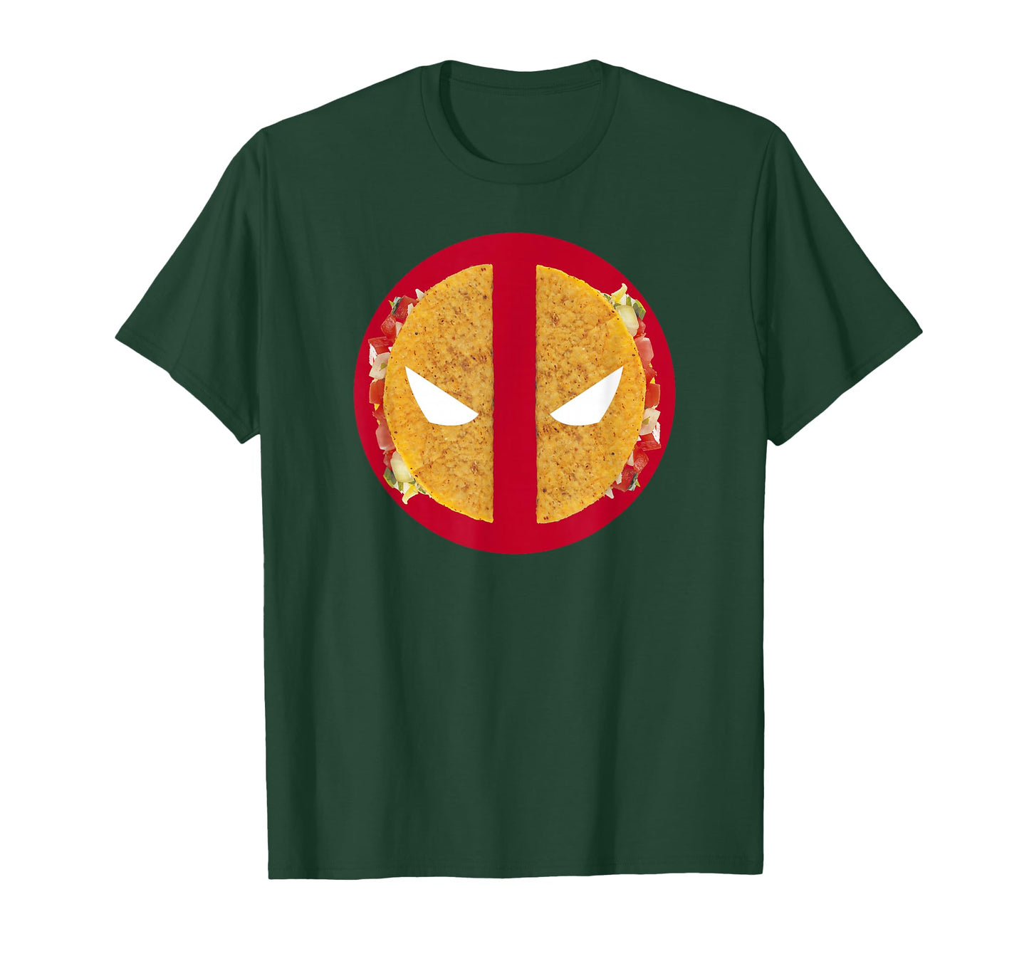 Marvel Deadpool Distressed Comic Taco Logo T-Shirt