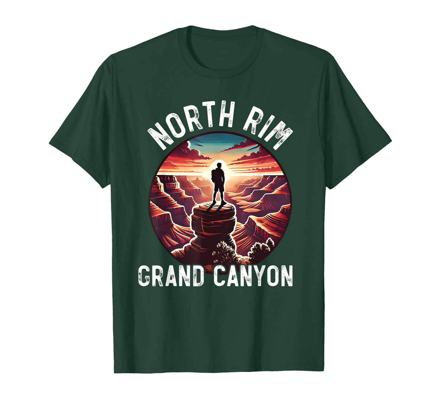 North Rim Grand Canyon I Hiked The Grand Canyon Outdoor Fun T-Shirt