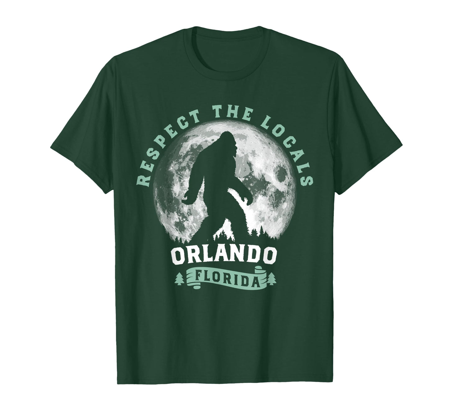 Orlando Florida Respect the Locals Bigfoot Swamp Ape T-Shirt