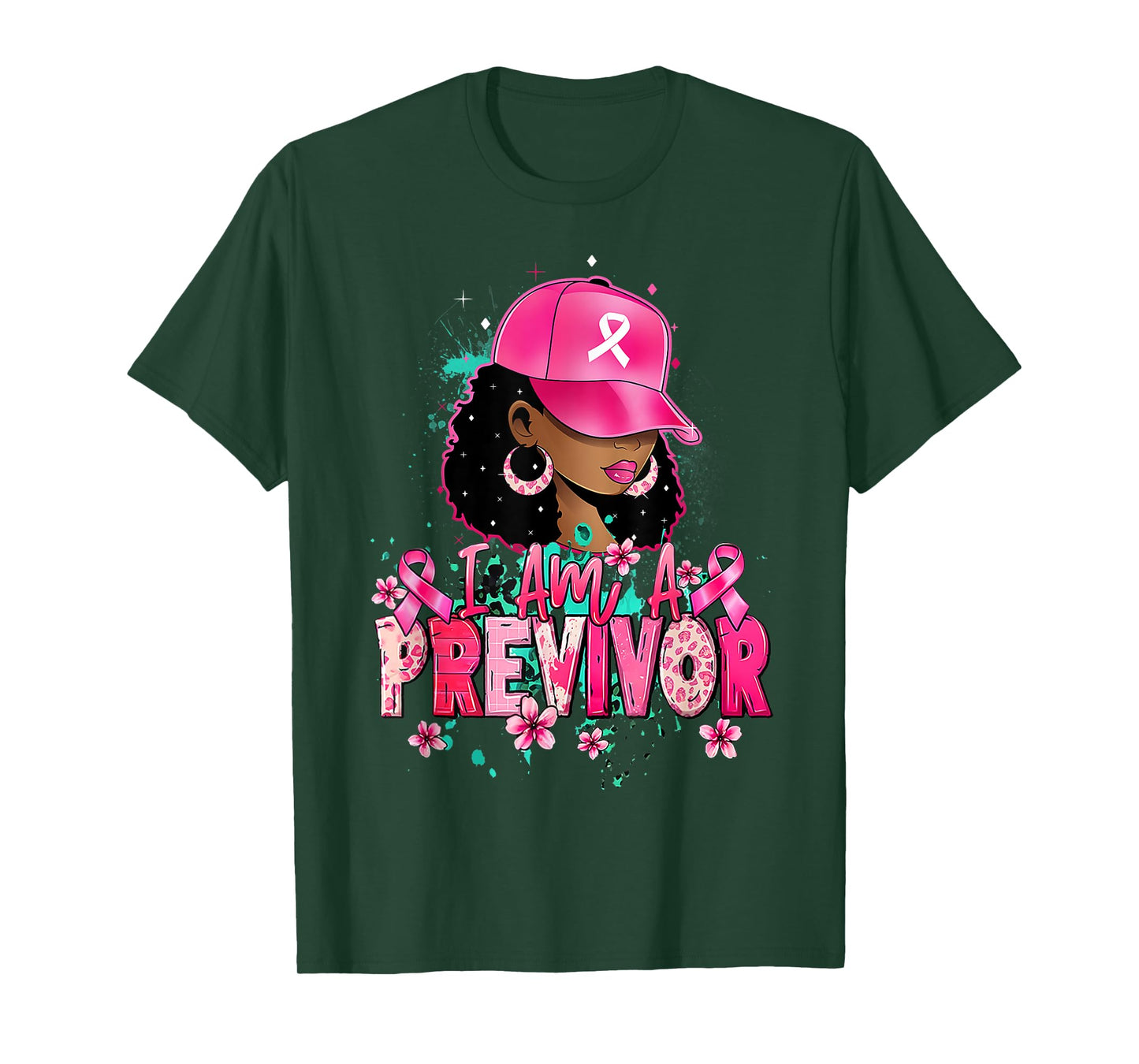 Strong Woman Previvor Pink Support Gift T-Shirt