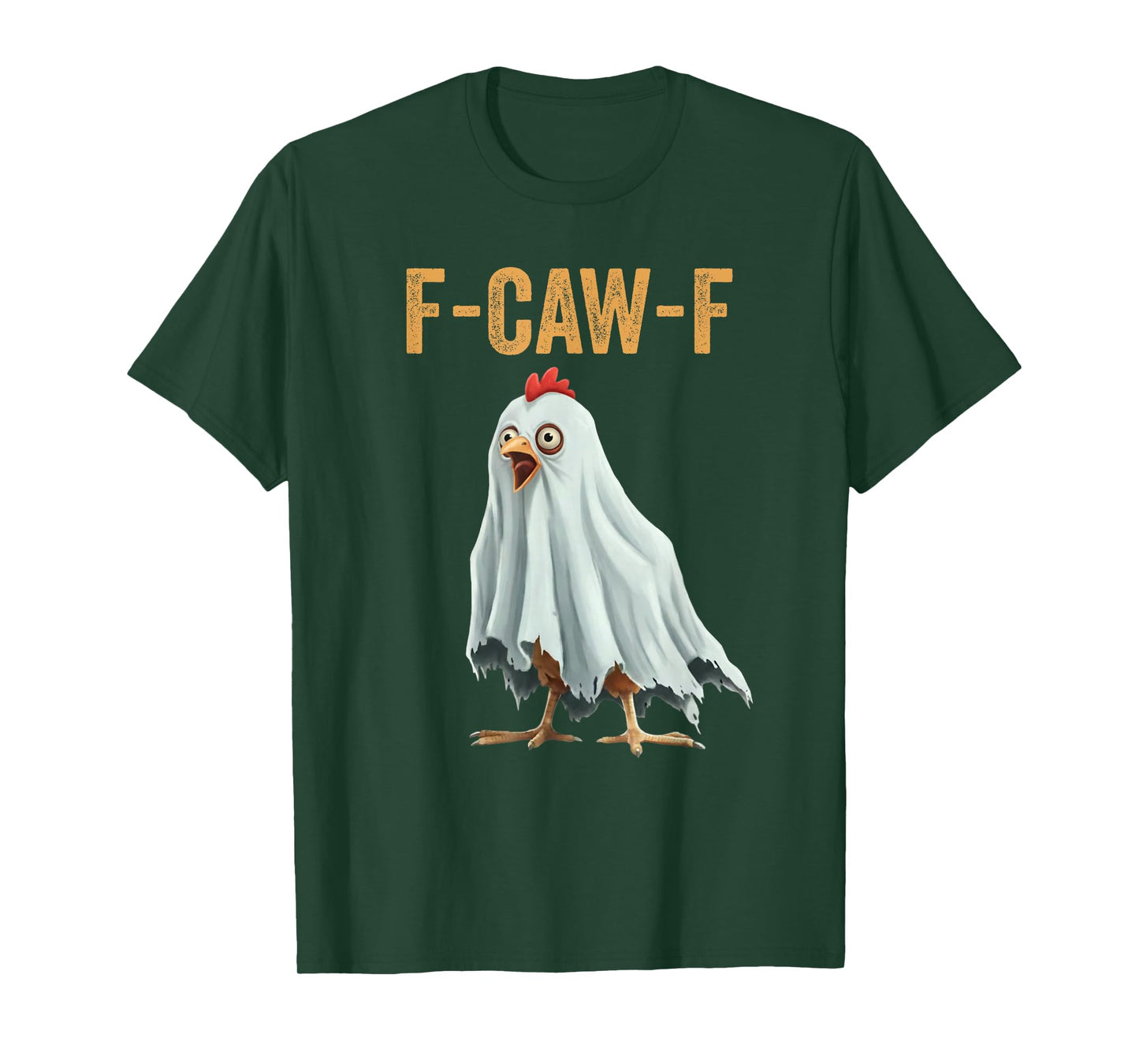 Halloween F-Caw-F Funny Chicken Humor T-Shirt