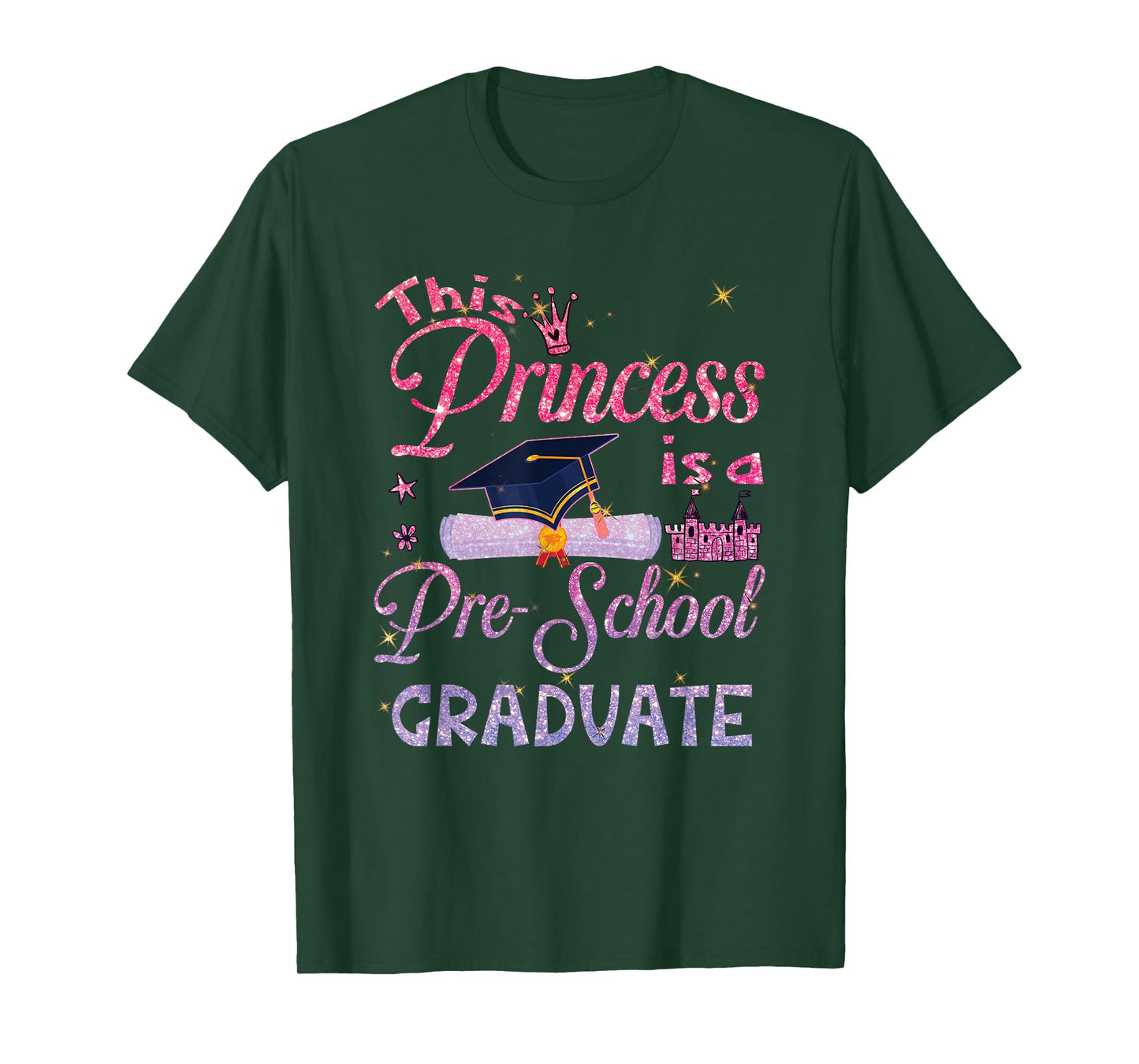 This Princess Is A Pre School Graduate Graduation Pre K T-Shirt