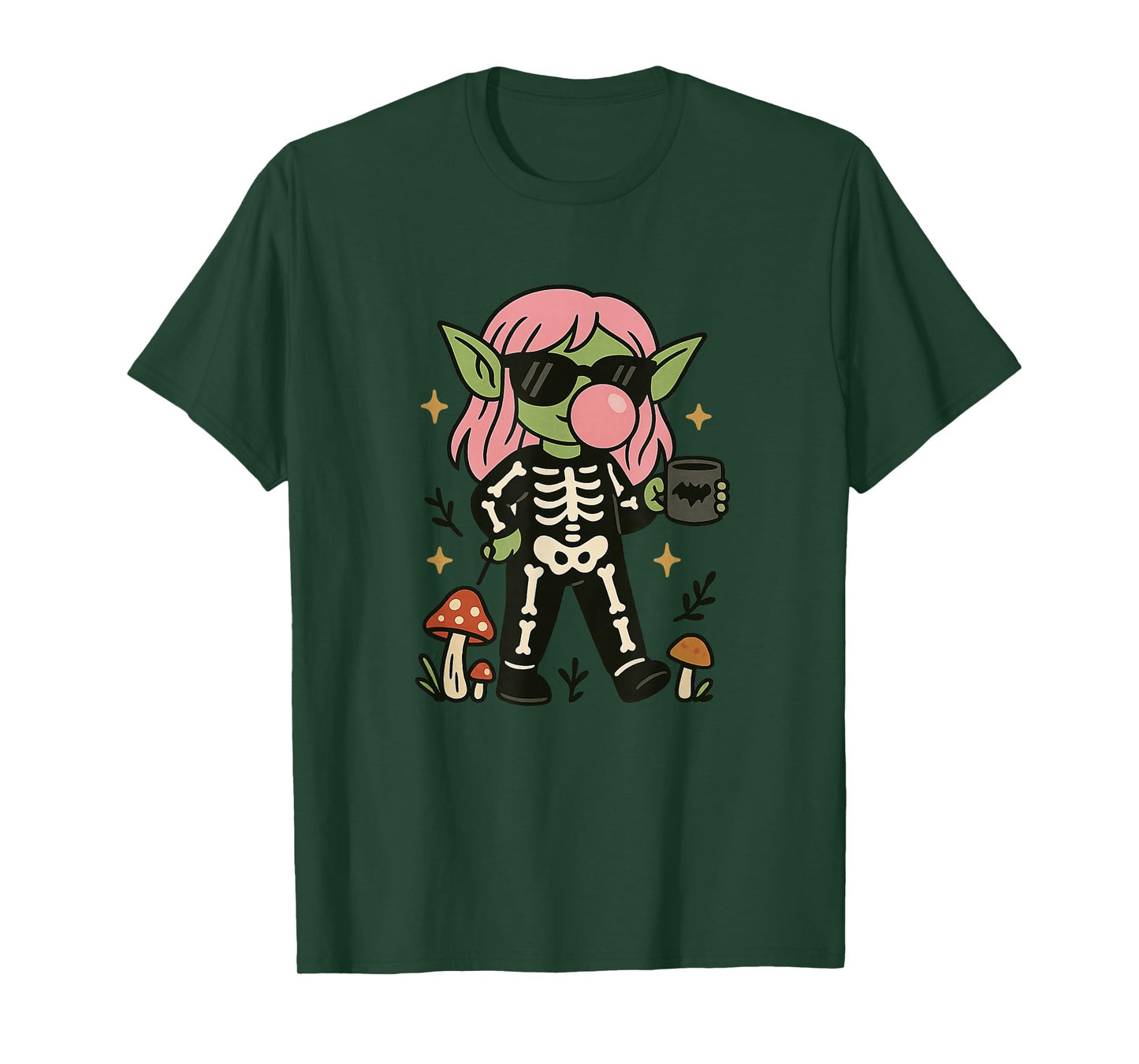 Goblin Skeleton Costume Spooky Goblincore Season T-Shirt
