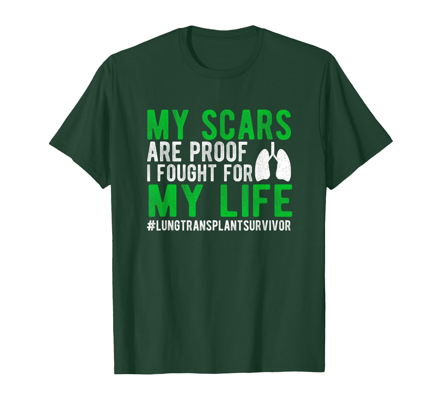 New Lung Transplant Recovery Lung Recipient Black Lung Transplant Survivor T-Shirt
