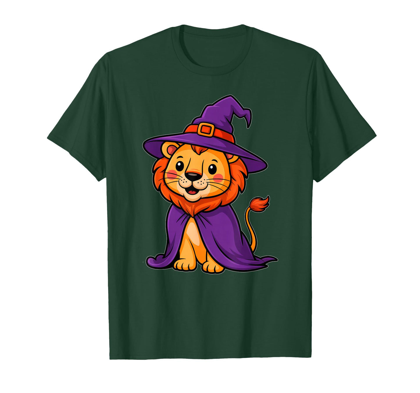 Halloween Lion Witch Hat Costume Boys Girls Kids Toddler T-Shirt