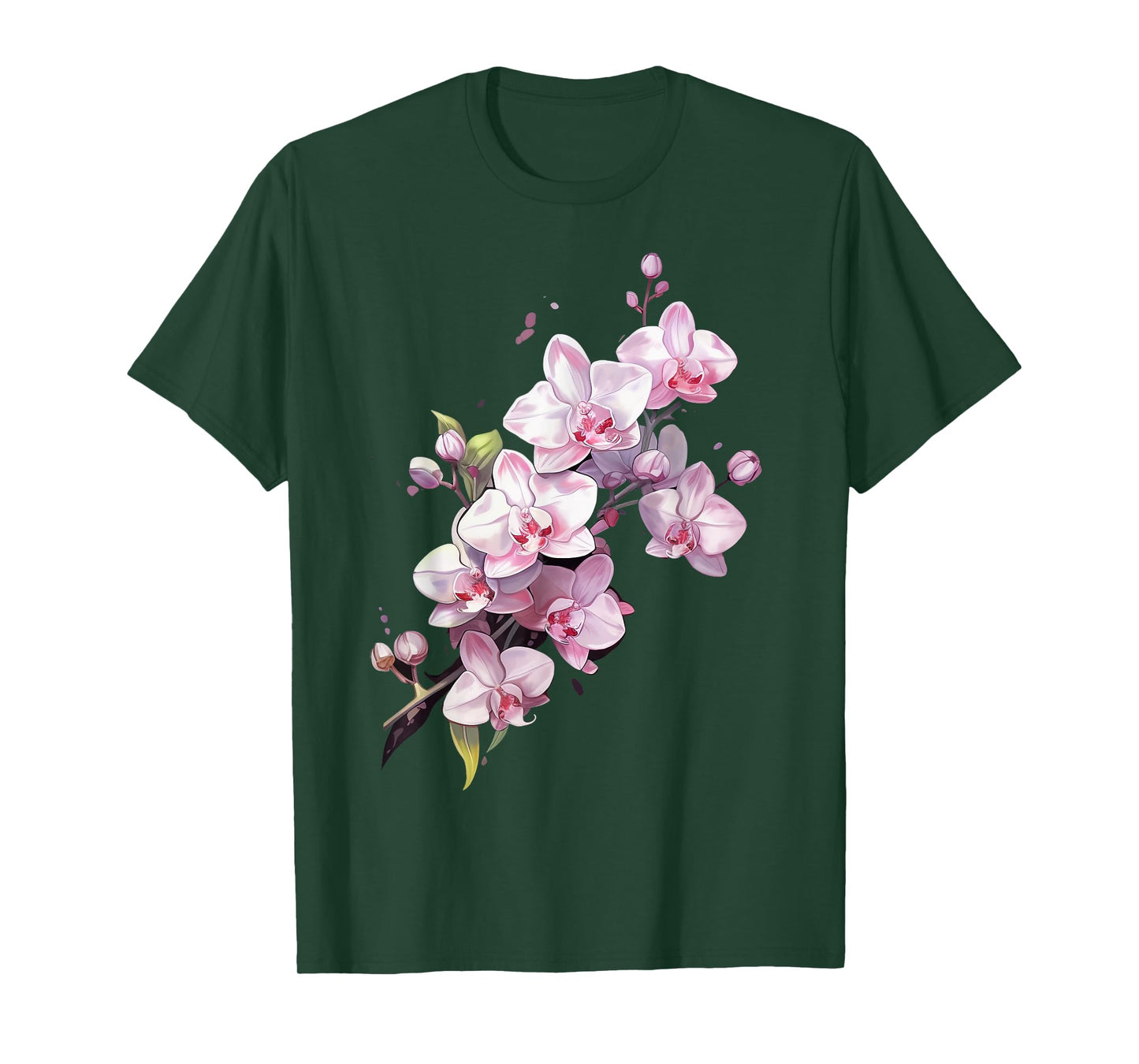 Beautiful Orchid Flower on floral Orchid T-Shirt
