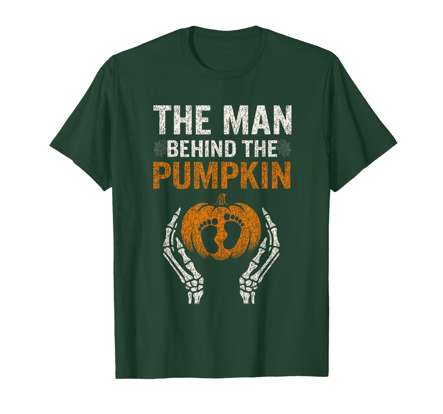 Pregnancy Announcement Dad Pumpkin Halloween Costume Funny T-Shirt