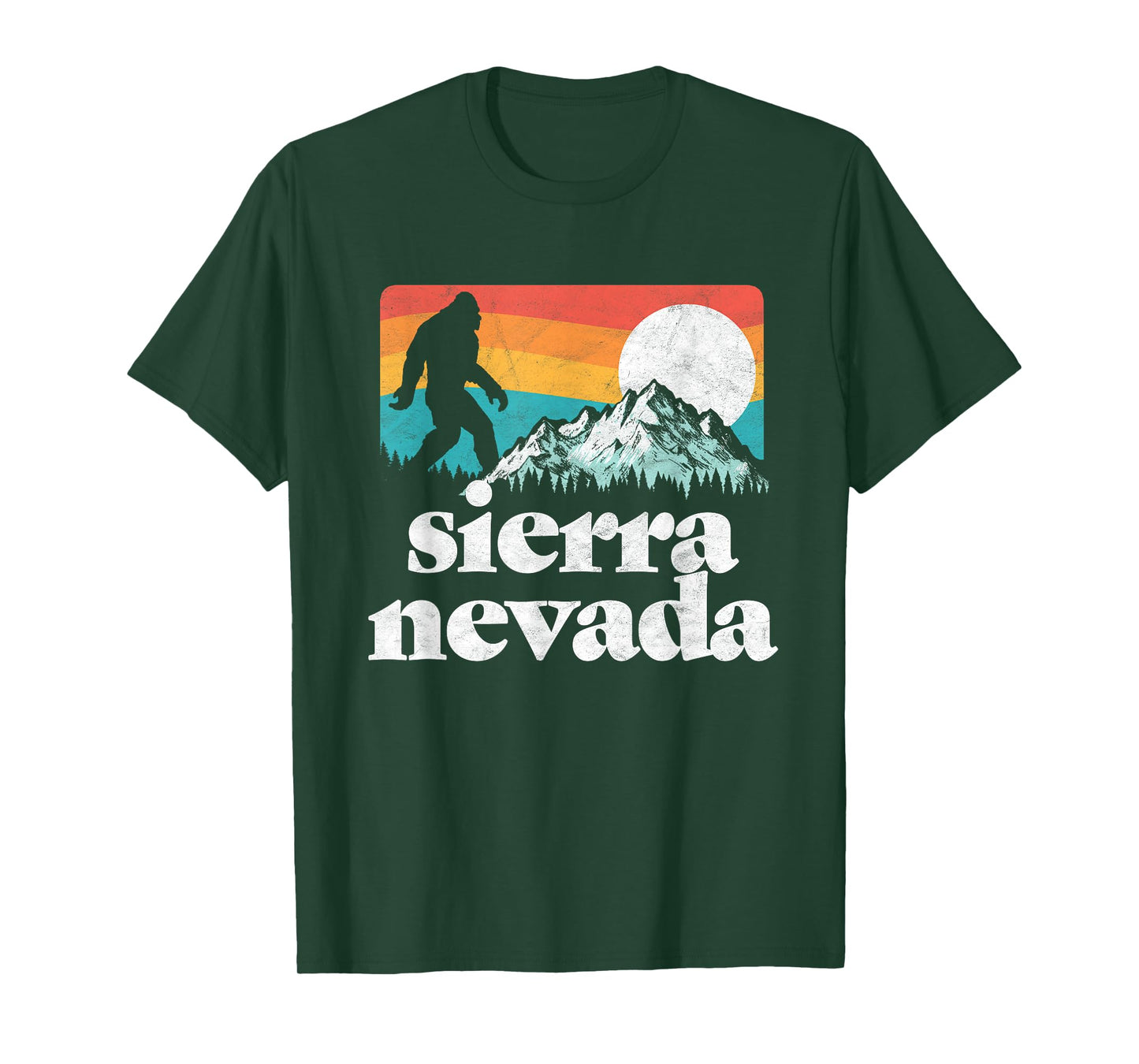 Sierra Nevada Mountains Bigfoot Believe Outdoor Nature T-Shirt