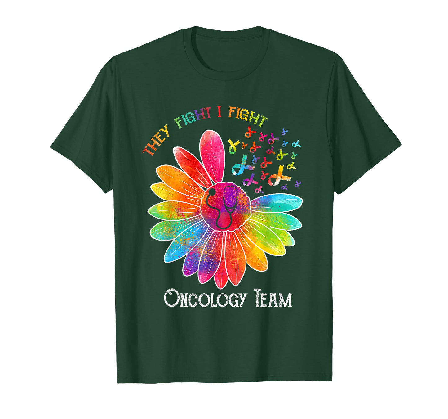Oncology Team Nurse OCN Nursing Oncologist Sunflower T-Shirt
