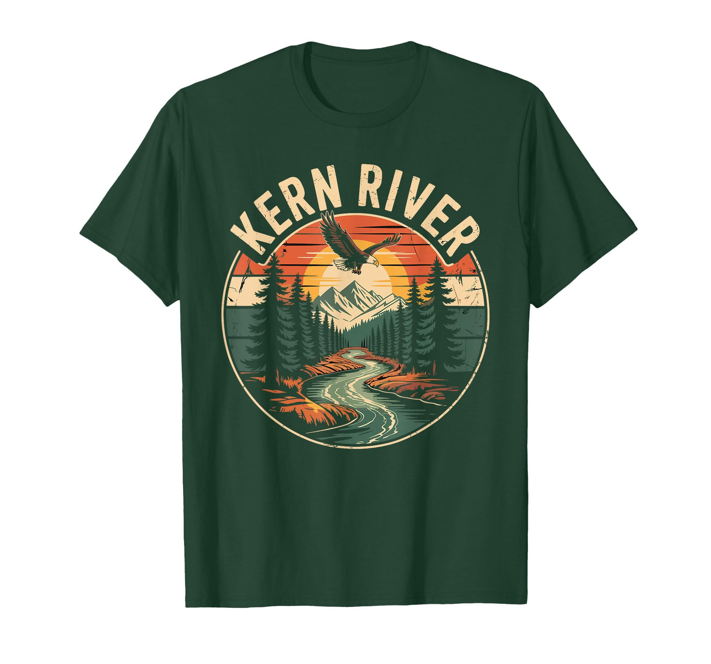 Kern River T-Shirt Retro Minimalist River Kern T-Shirt