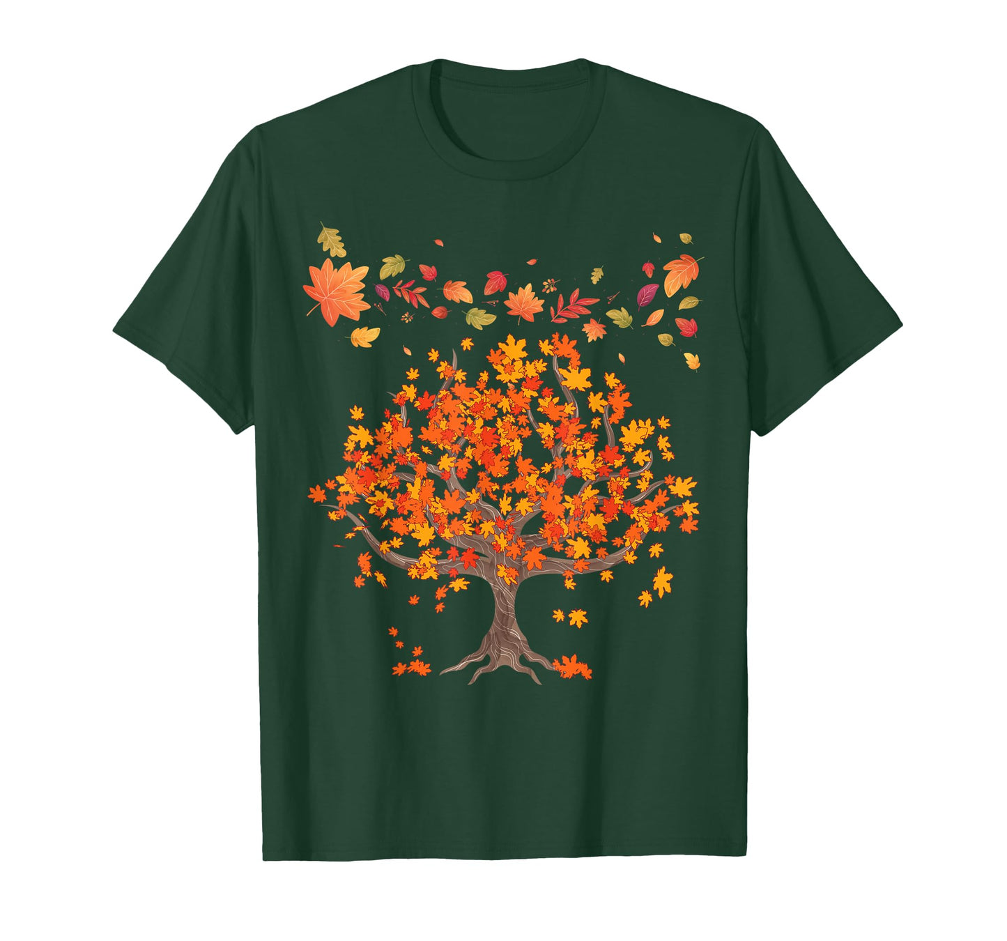 Autumn Lovers Colourful Leaves Natural Autumn T-Shirt