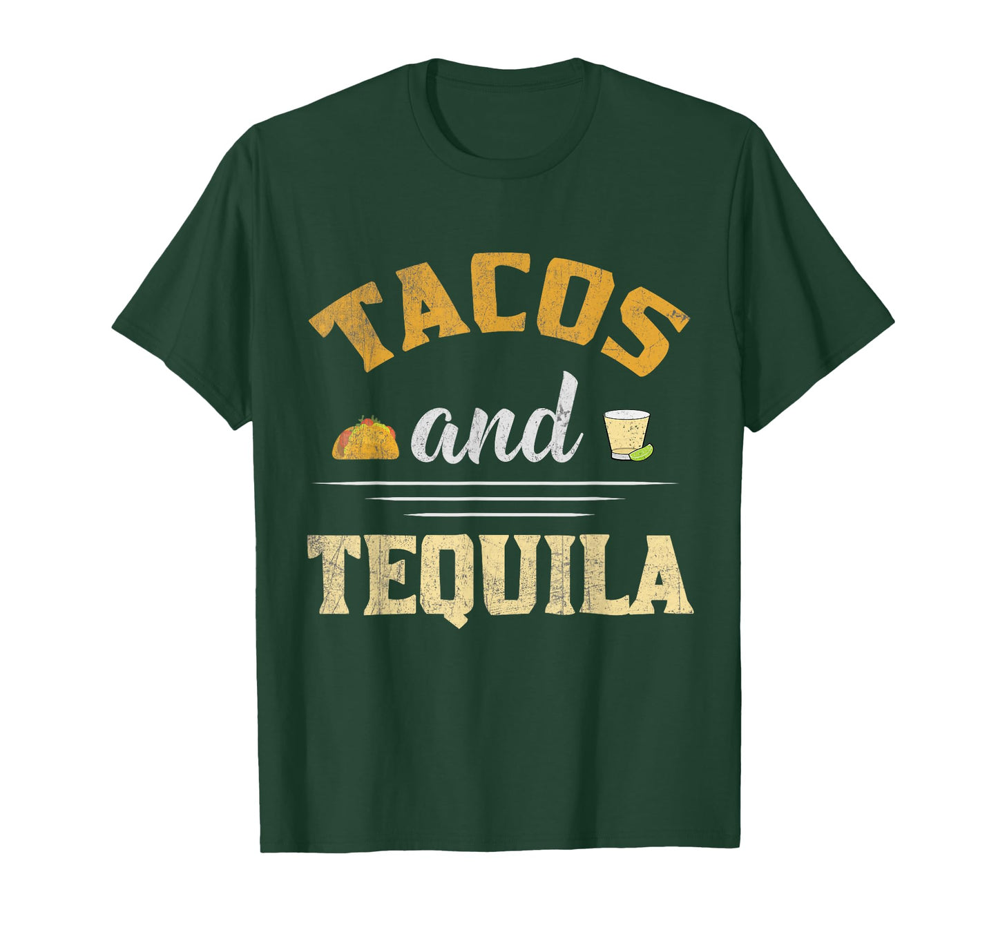 Tacos and Tequila Funny Graphic T-Shirt