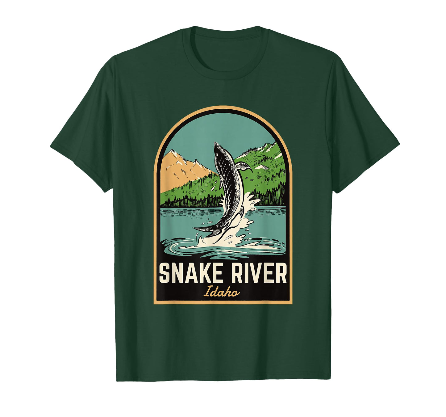 Snake River Sturgeon Fishing T-Shirt