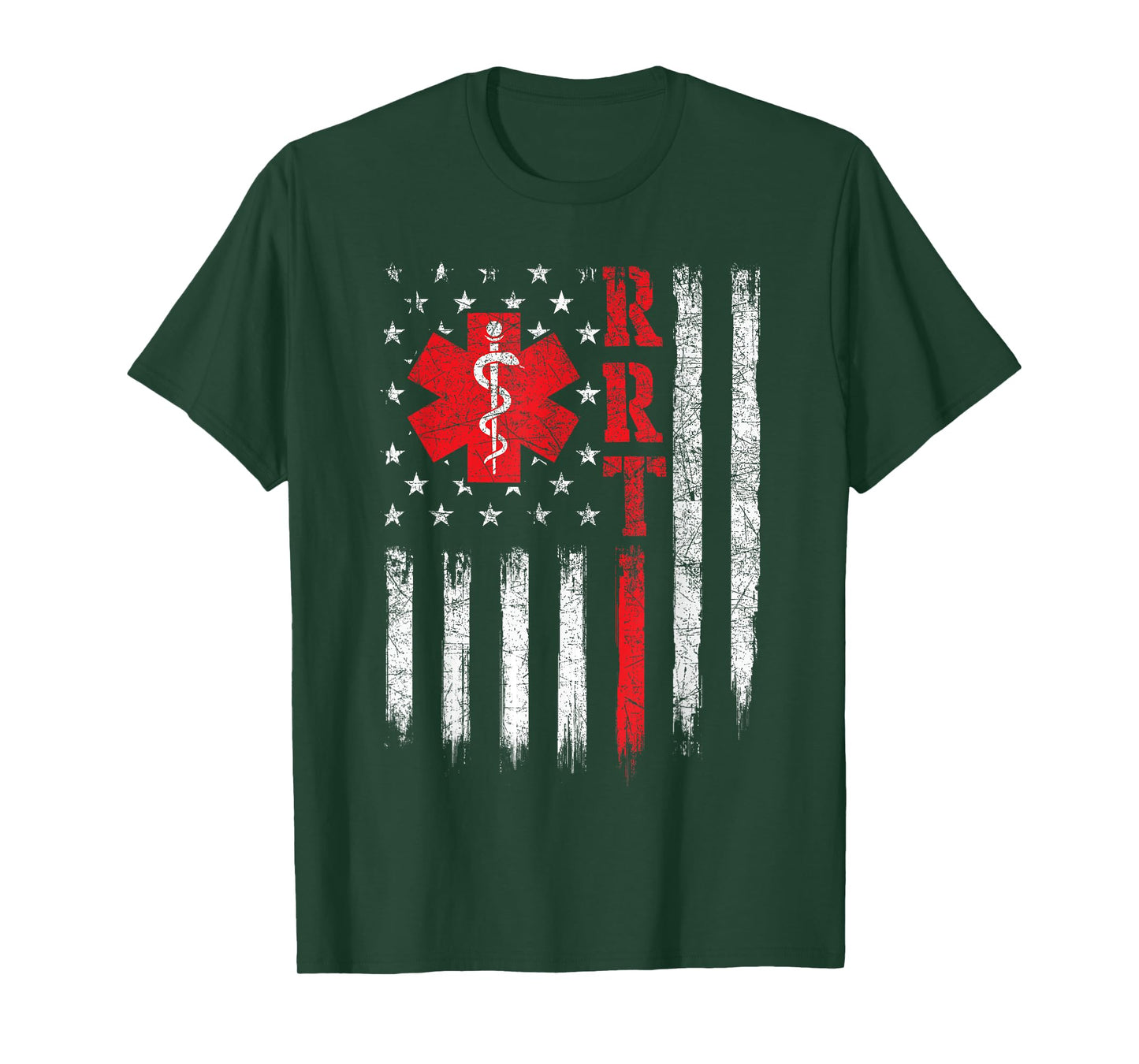USA American Flag Respiratory Therapist Therapy T-Shirt