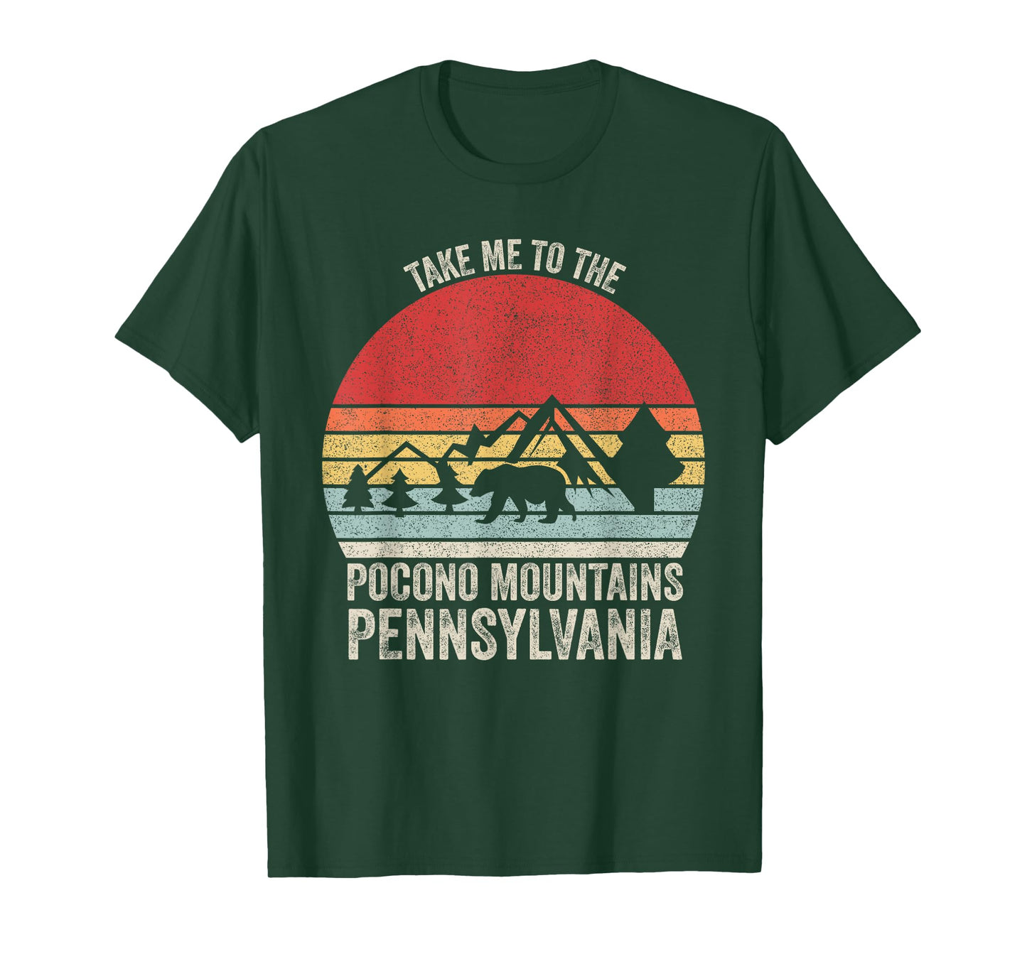 Vintage Retro Take Me To The Pocono Mountains Pennsylvania T-Shirt