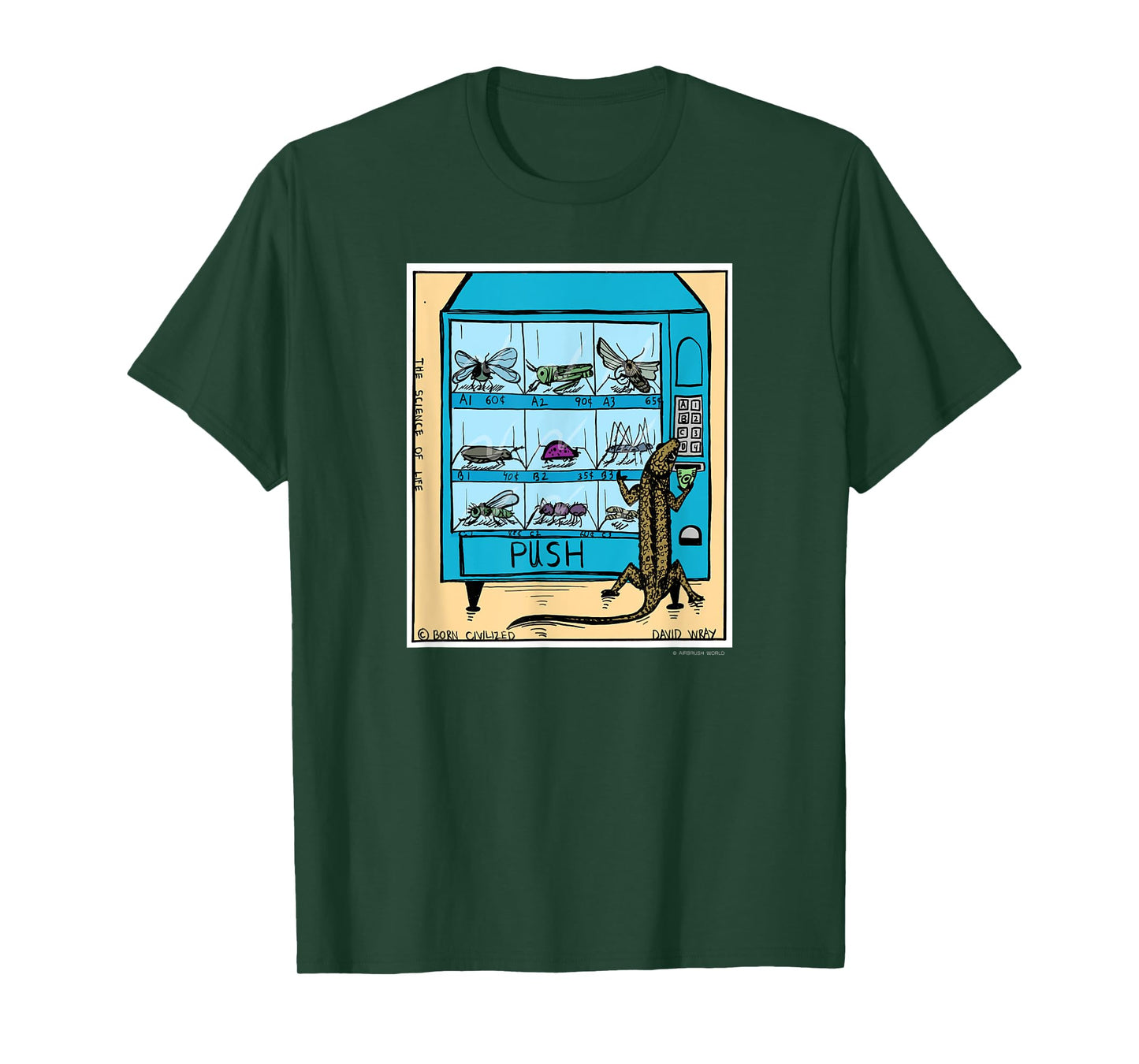 Reptile Vending Machine Funny Lizard T-Shirt Novelty Gift T-Shirt