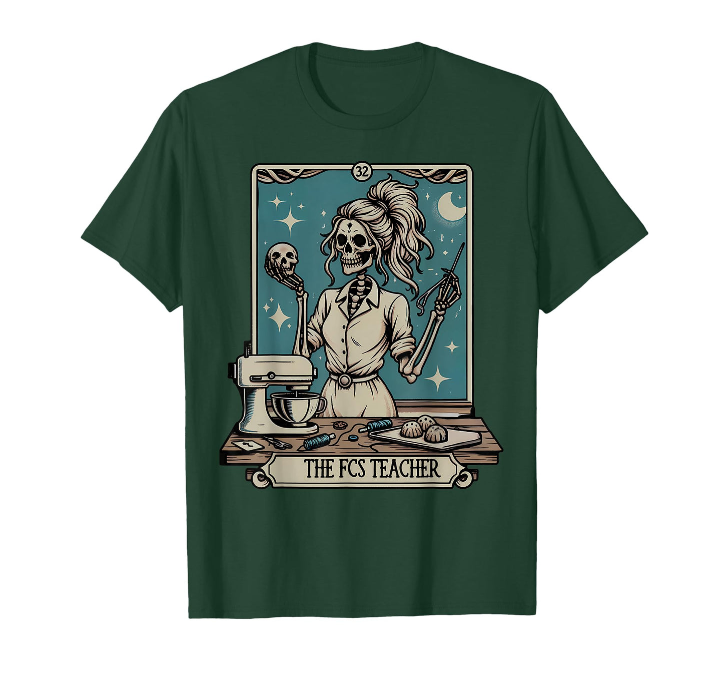 FCS Teacher Skeleton Halloween Family and Consumer Science T-Shirt
