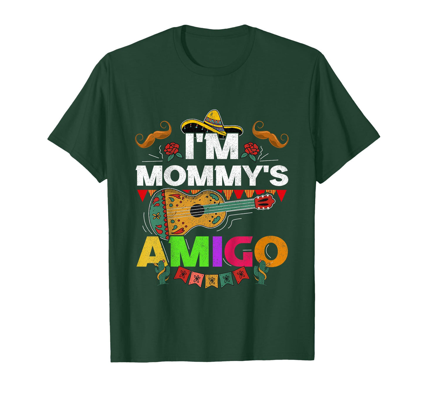 Kids I'm Mommy's Amigo Cinco De Mayo Boy Mariachi Mexican Toddler T-Shirt