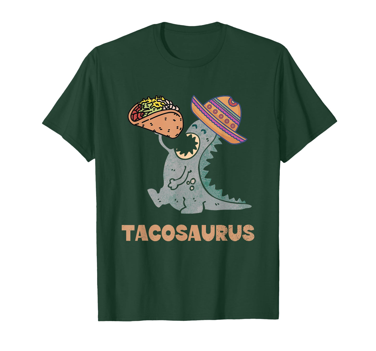 Tacosaurus Taco Lover Funny Mexican Food Dinosaur T-Shirt