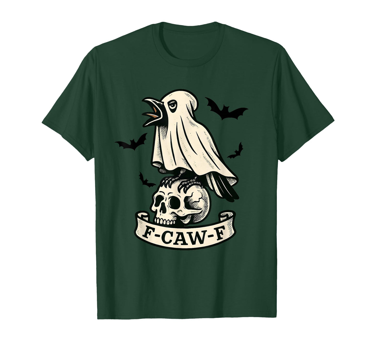 Halloween F Caw F Crow F-Caw-F Black Bird FcawF Women Men T-Shirt