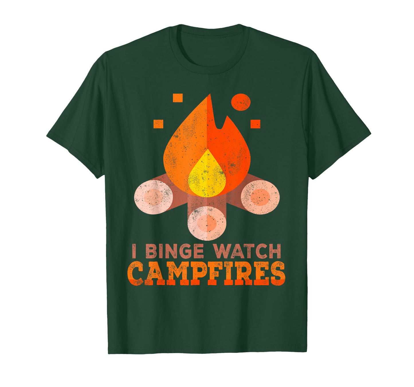 I Binge Watch Campfires Shirt Funny Camping T-Shirt