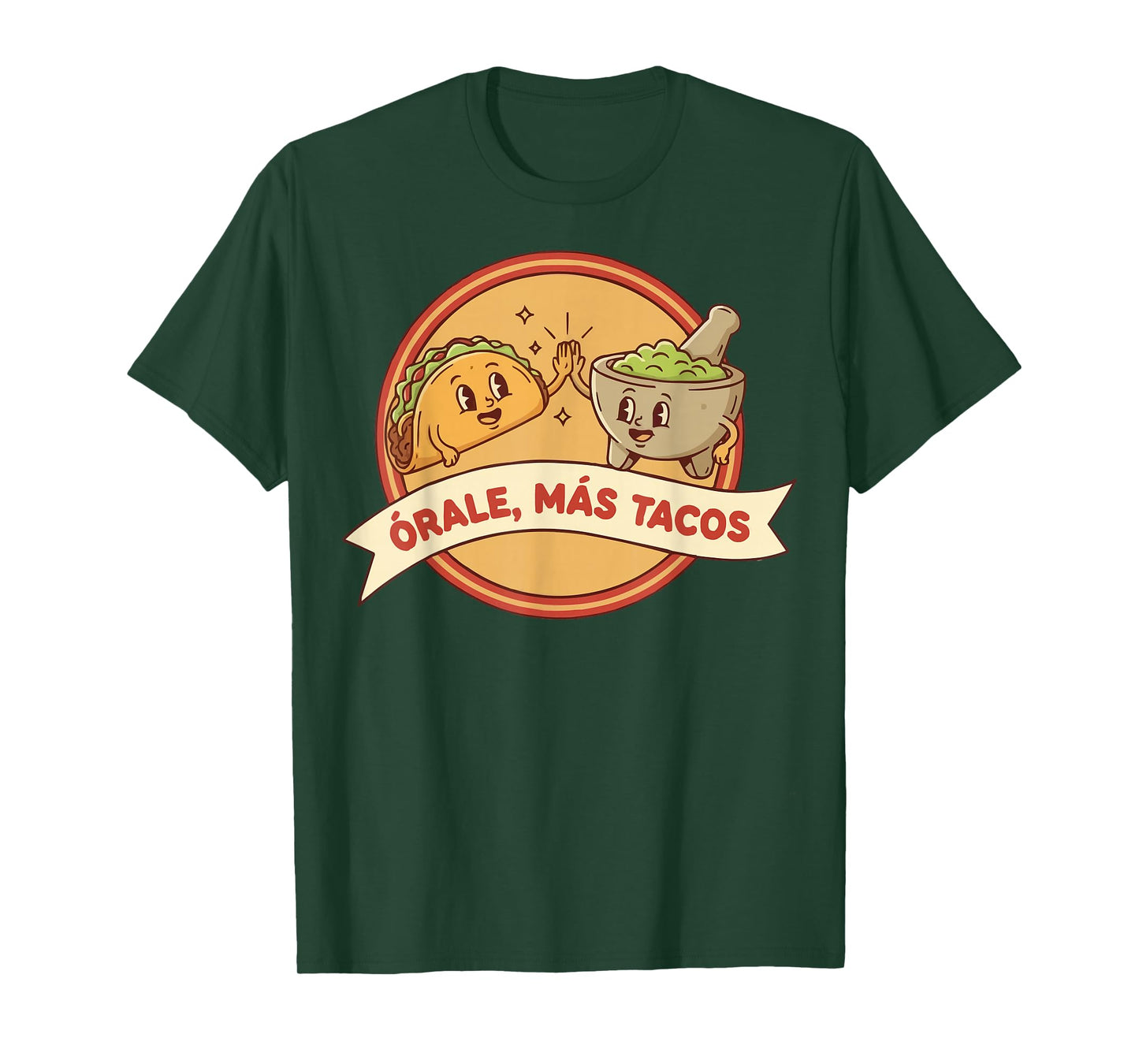 Órale Más Tacos Mexican Chicano Aztec Mayan Mariachi T-Shirt