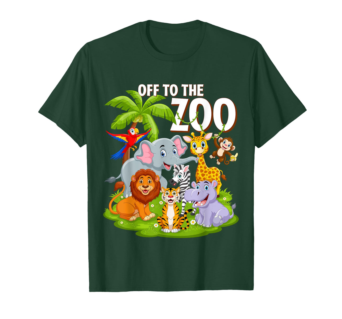 Safari Zoo Birthday Party Wild Zoo Animals Teacher Toddlers T-Shirt