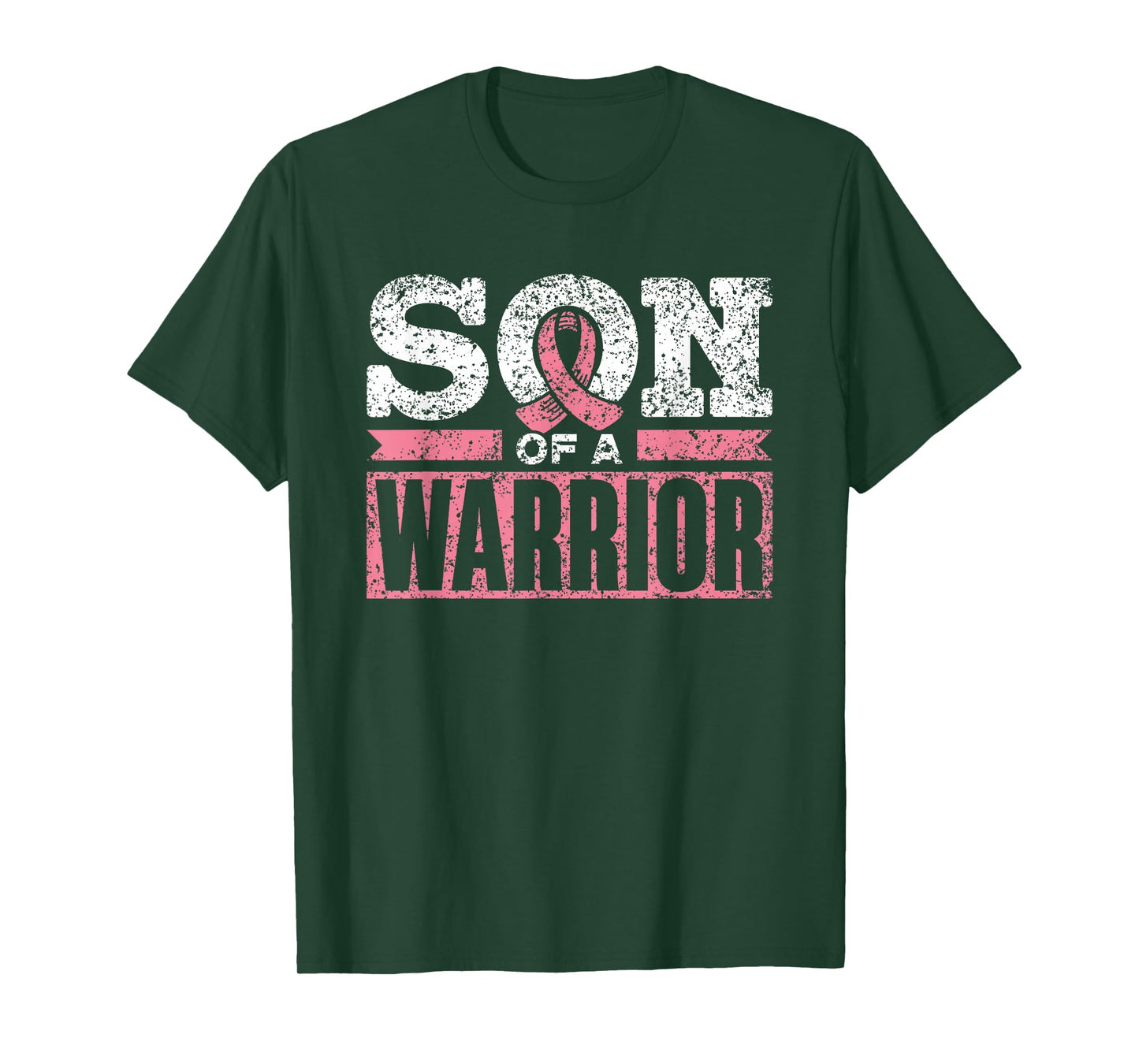 Son Of A Warrior Support Pink Fighter Breast Cancer T-Shirt