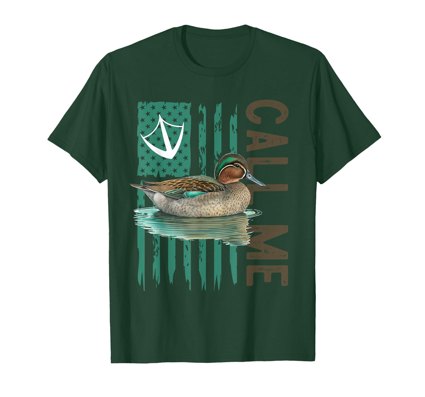 Call Me Teal Duck Hunter Hunting Season Cute Duck Hunting T-Shirt