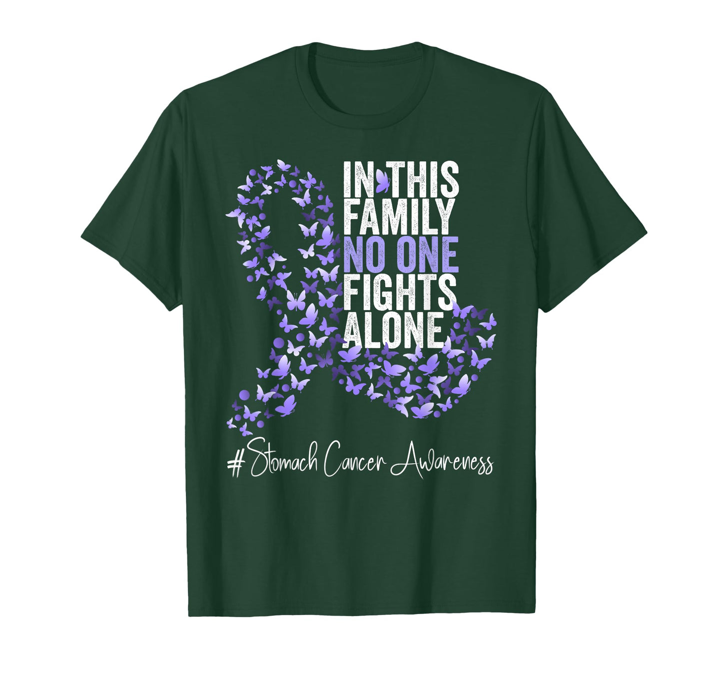 Stomach Cancer Awareness Month Periwinkle Ribbon T-Shirt